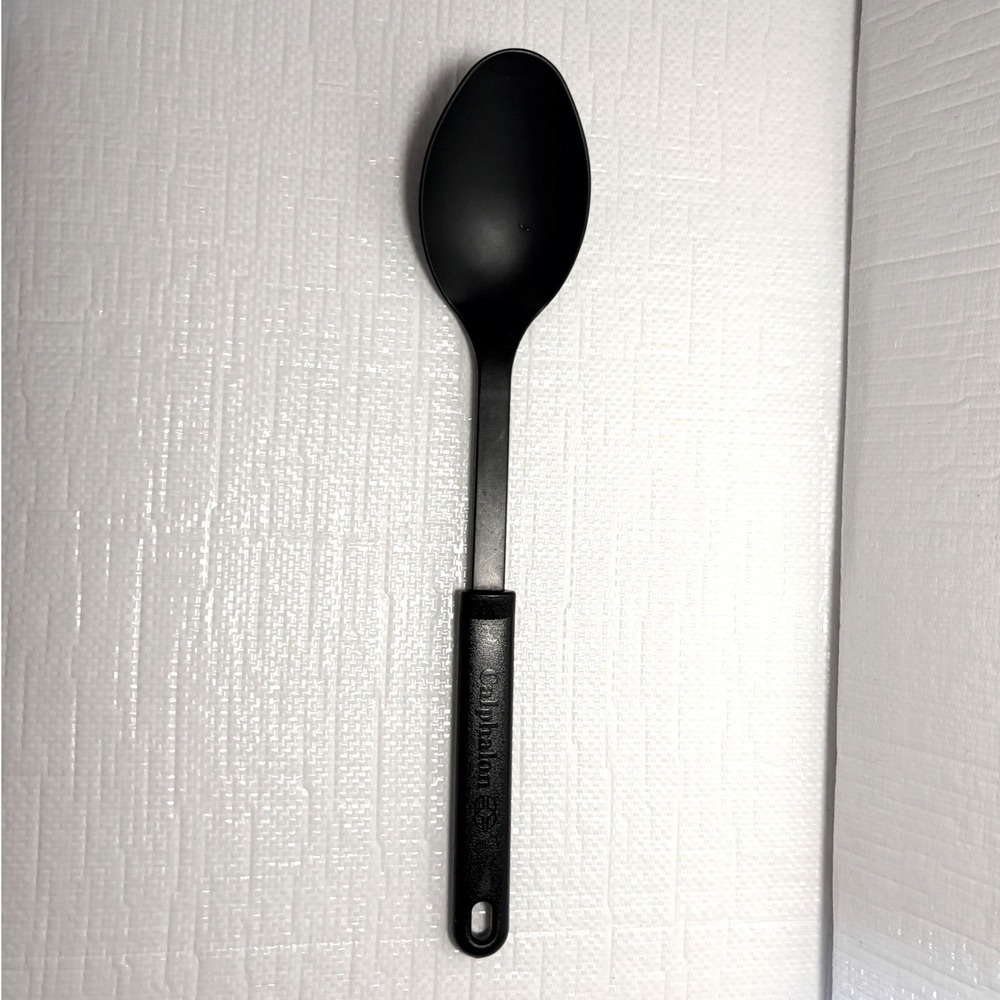 Calphalon Black Nylon Solid Mixing Spoon Heat Resistant 400F Nonstick Safe